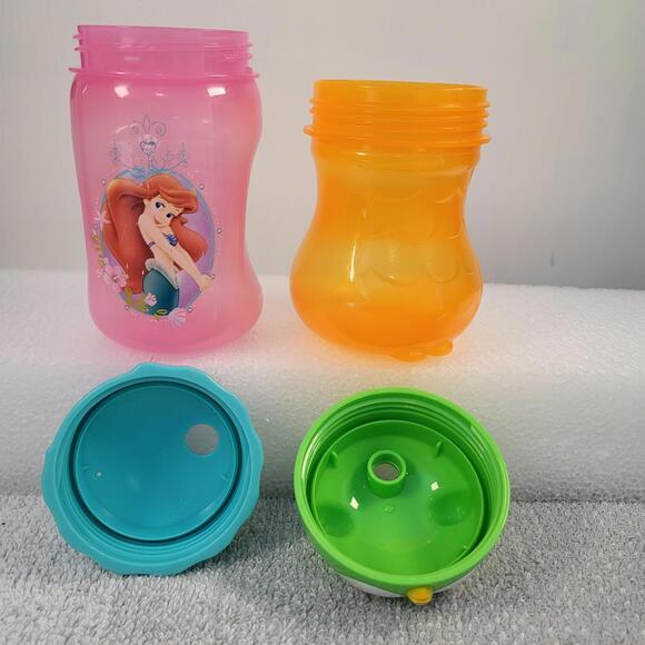 The First Years sippy cups, including a Disney Princess Ariel & owl-themed - Picture 3 of 9